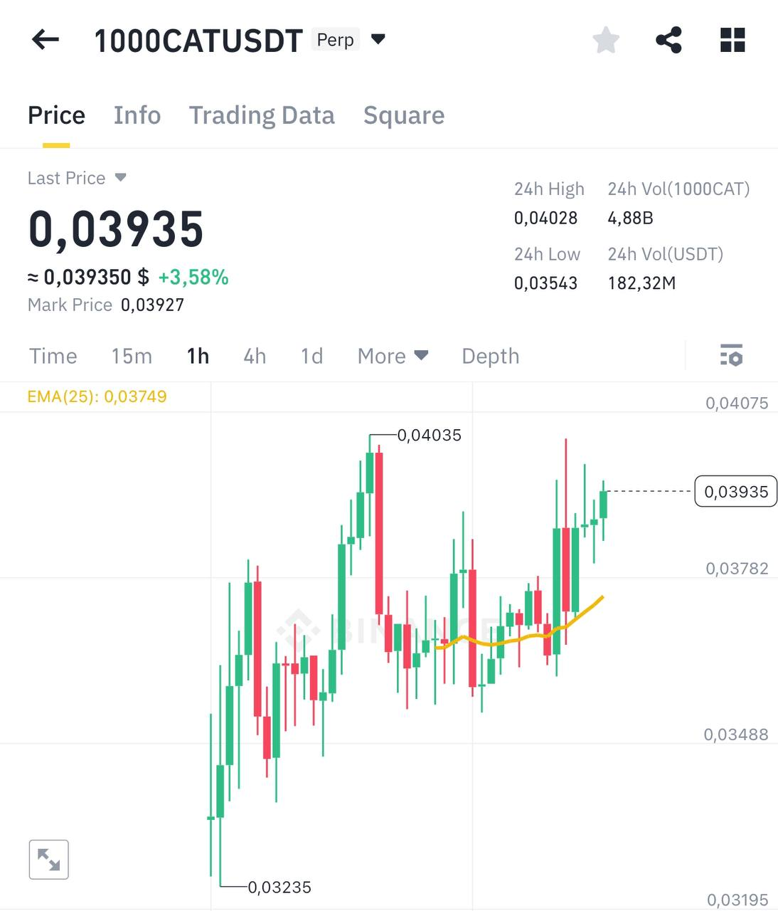 1000CATUSDT Buy Setup