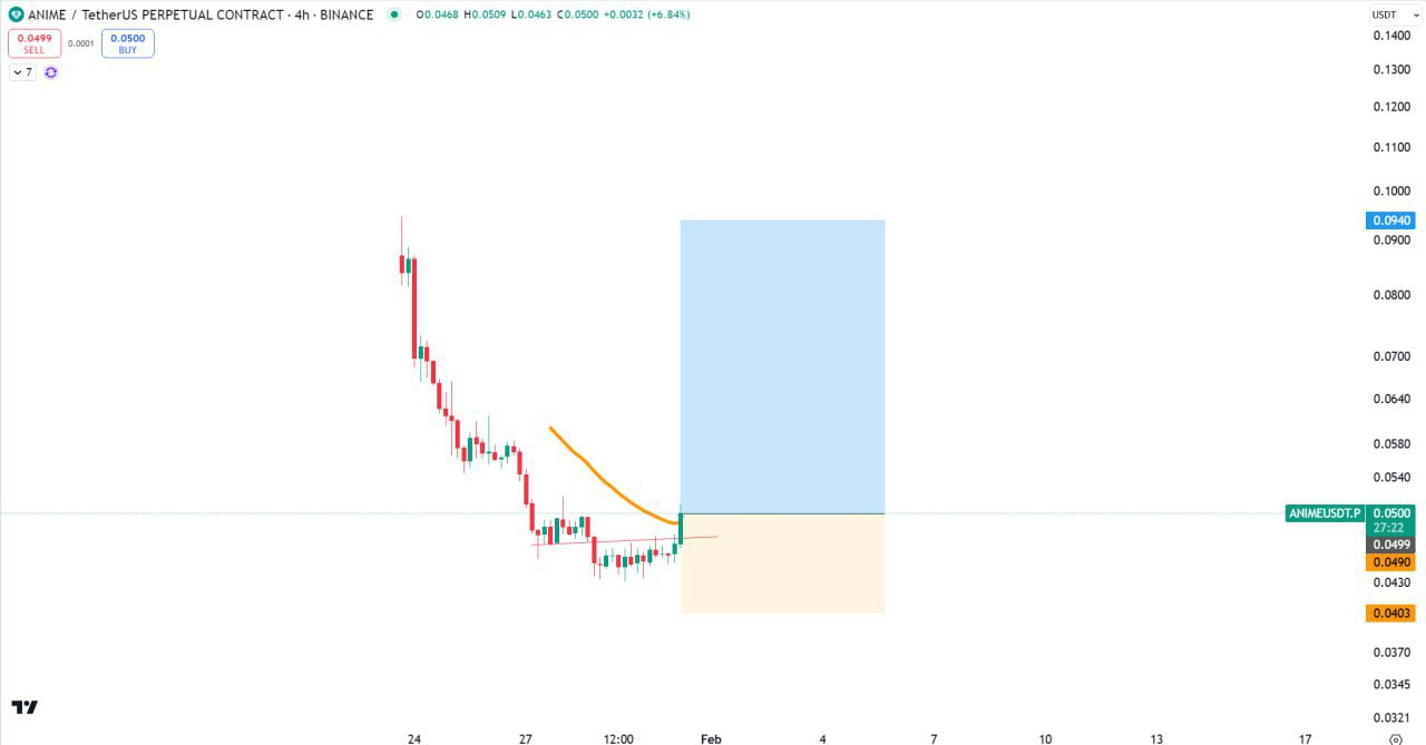 ANIMEUSDT Buy Setup